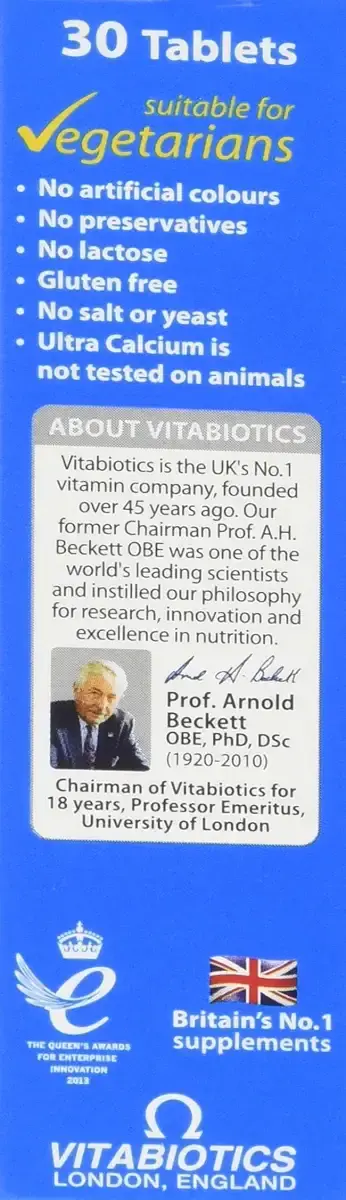 Vitabiotics Ultra Calcium with Vitamin D Tablets Pack of 30 — pack of 30