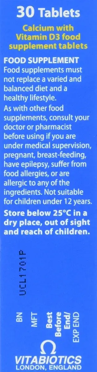 Vitabiotics Ultra Calcium with Vitamin D Tablets Pack of 30 — Vitamins