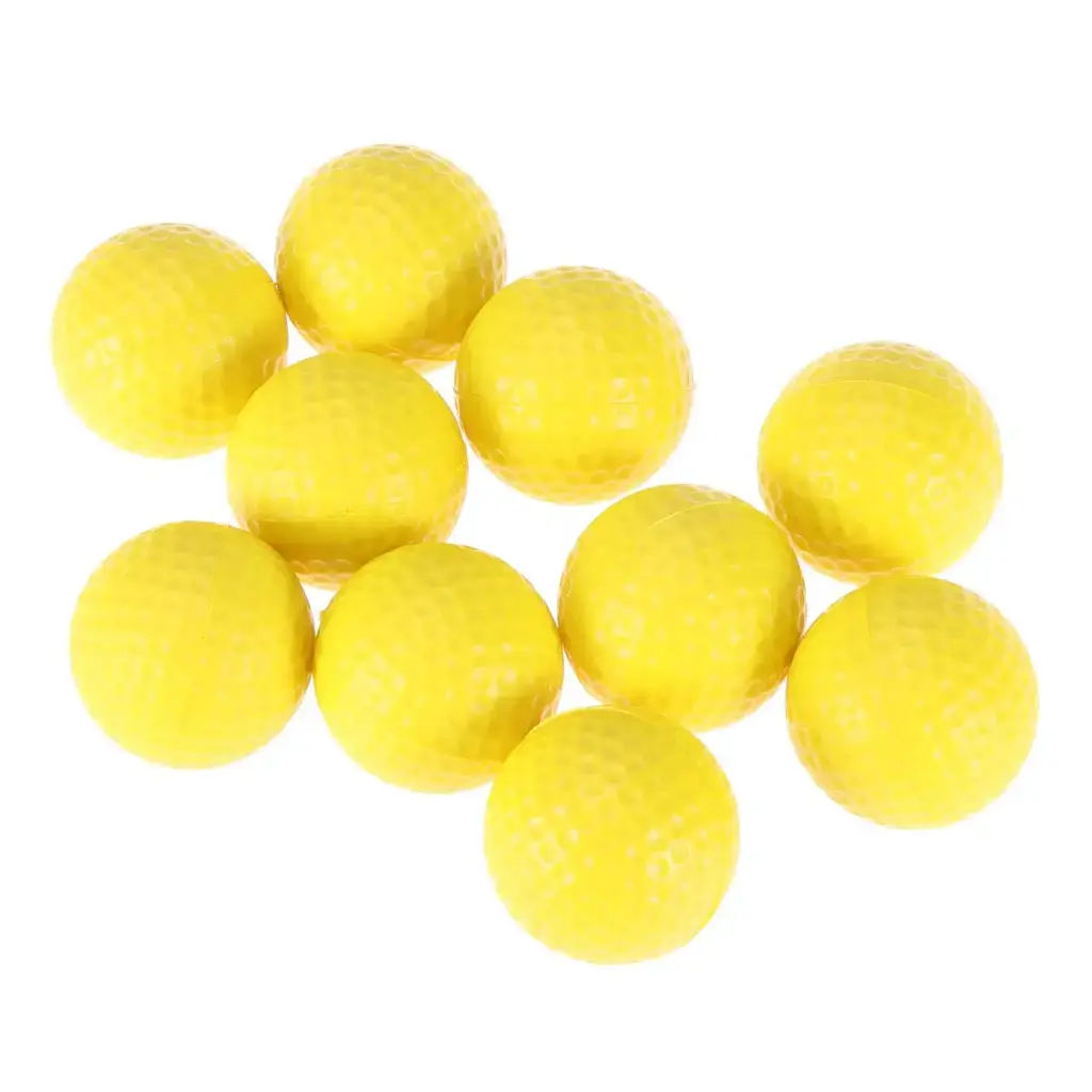 VORCOOL 10pcs Practice Foam Golf Balls, Foam Golf Practice Balls Light Soft Elastic Training Multifunction Sport Balls