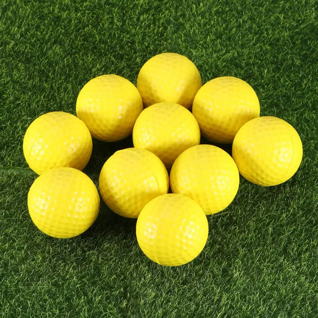 VORCOOL 10pcs Practice Foam Golf Balls, Foam Golf Practice Balls Light Soft Elastic — pack of 10