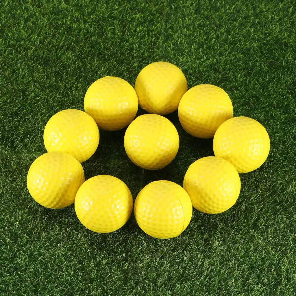 VORCOOL 10pcs Practice Foam Golf Balls, Foam Golf Practice Balls Light Soft Elastic — Golf