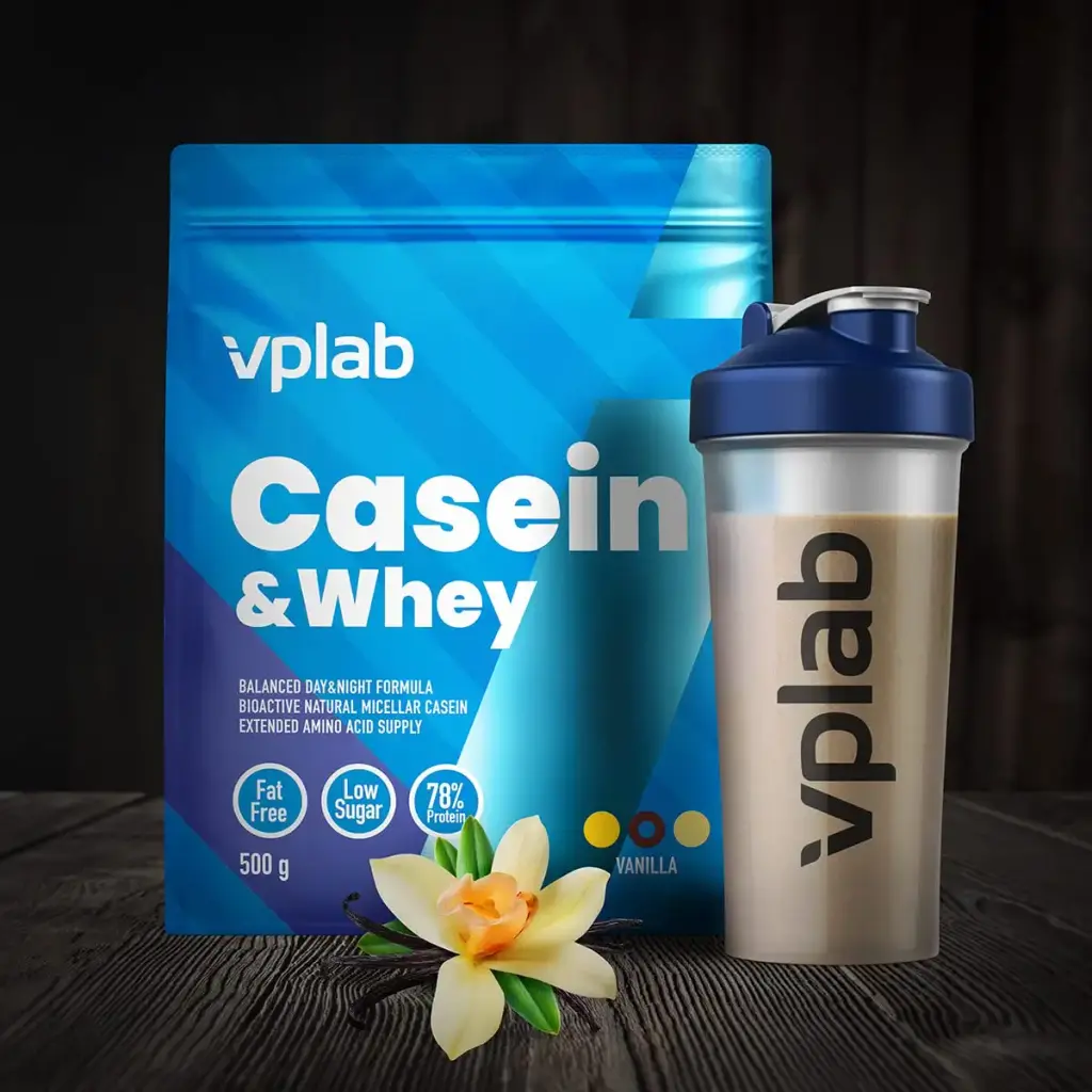 VPlab Casein & Whey Protein Powder Casein and Whey Protein Powder Shake Advanced Casein — Powder