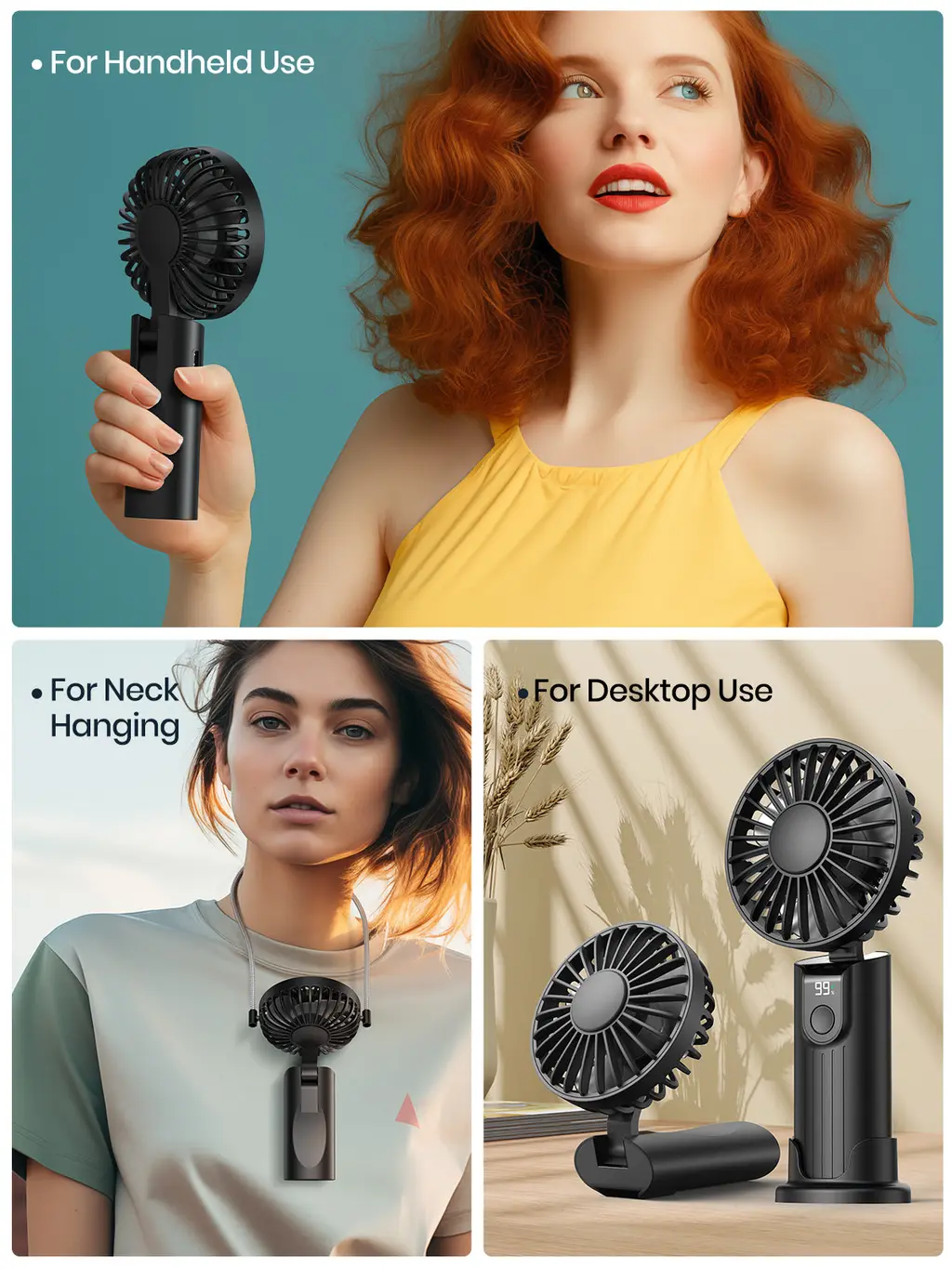 K38 3-in-1 Handheld Fan (5000mAh), view 8