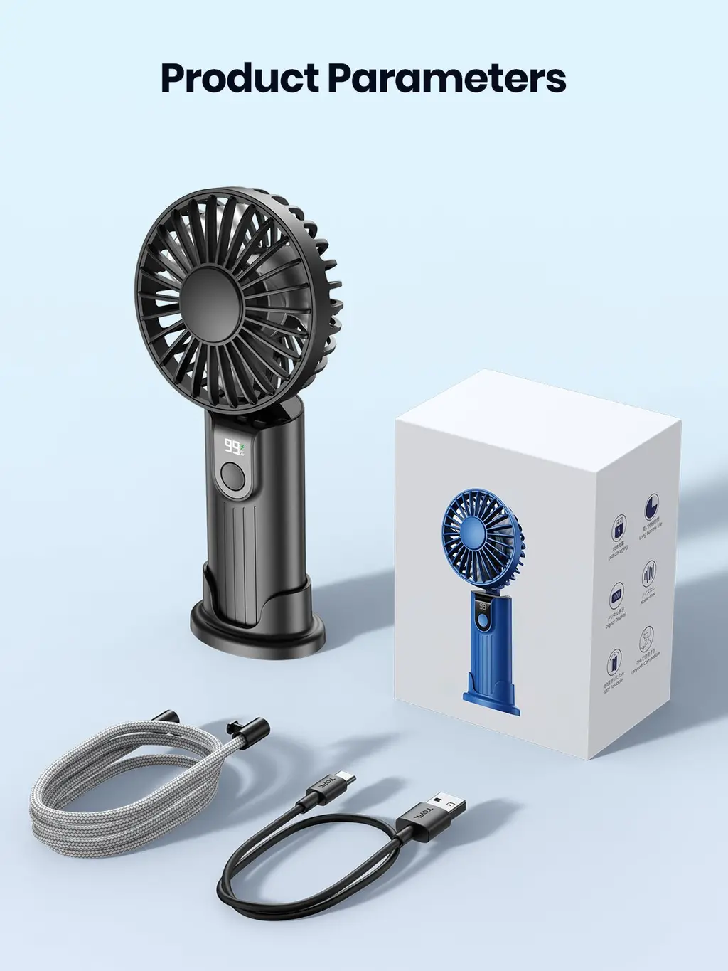 K38 3-in-1 Handheld Fan (5000mAh), view 10