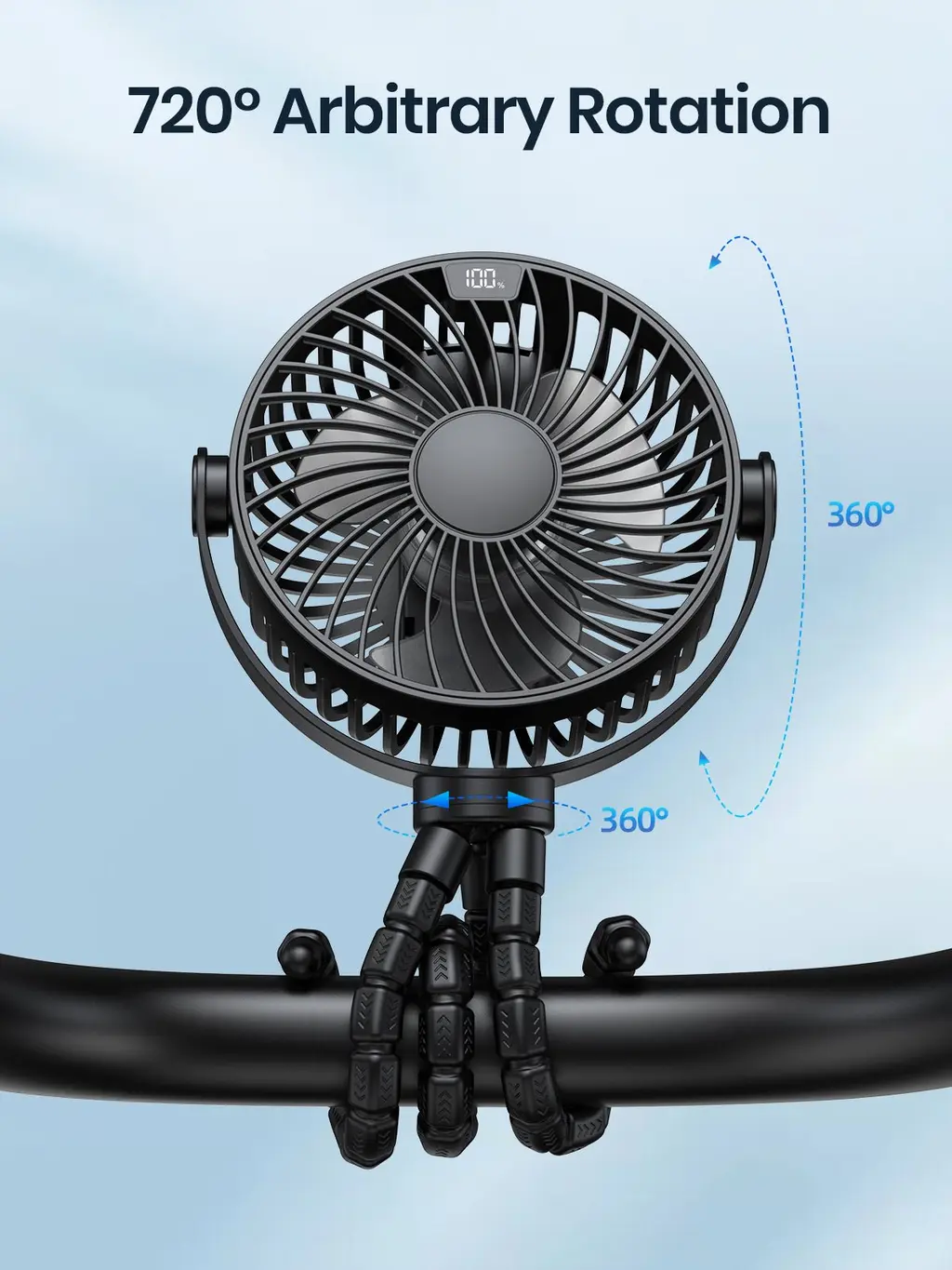 K60A Stroller Fan (5000mAh), view 5