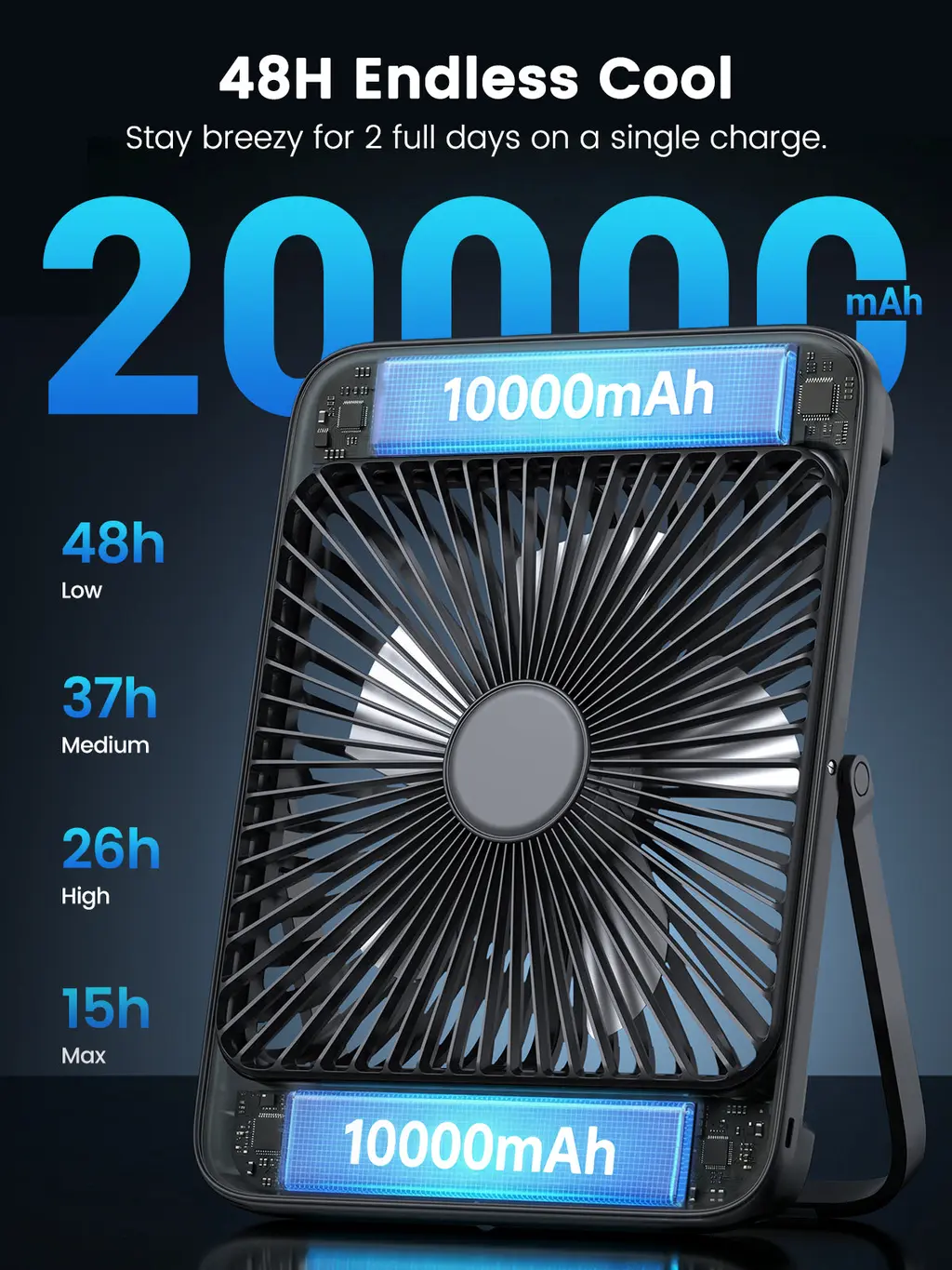 D4 Camping Desk Fan (20000mAh), view 2