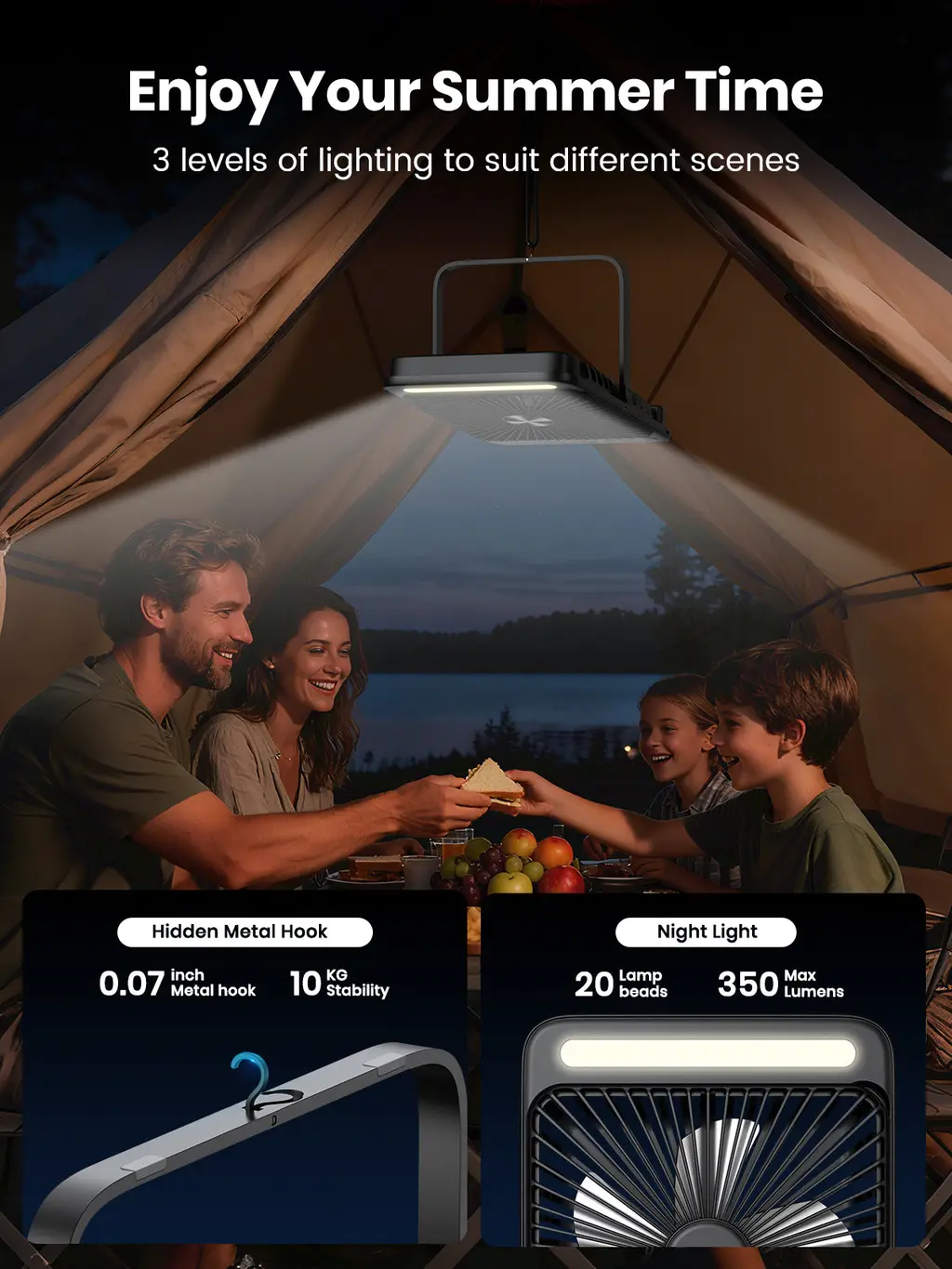 D4 Pro Camping Fan (20000mAh), view 8