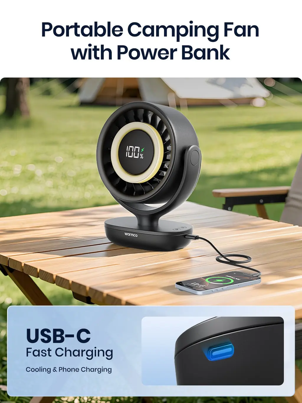 DN3 Quiet Desk Fan (10000mAh), view 5