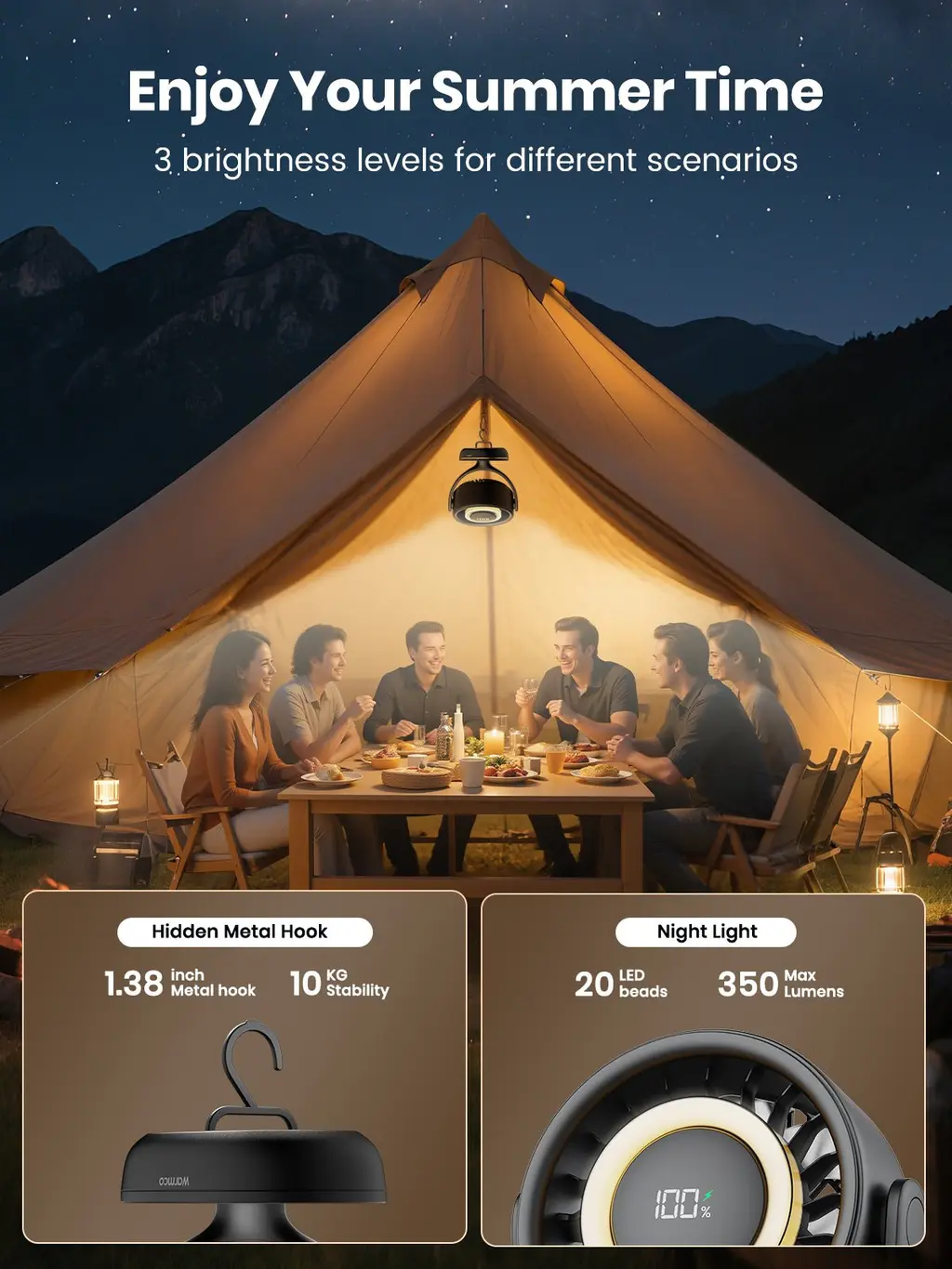 DN3 Quiet Desk Fan (10000mAh), view 7