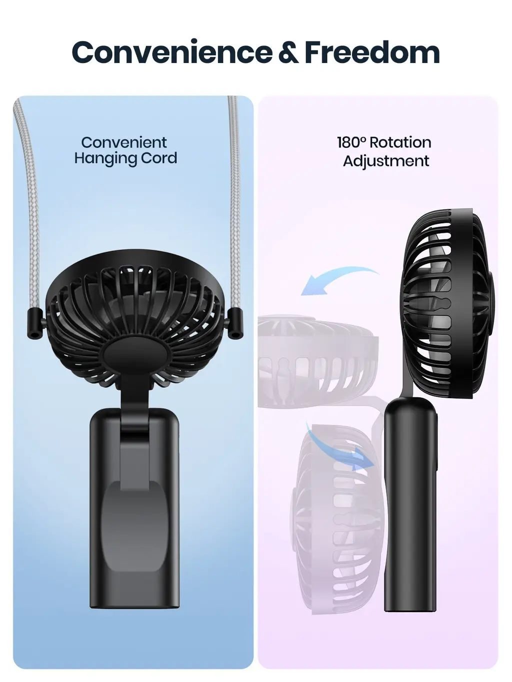 K36 3-in-1 Handheld Fan (5000mAh), view 2