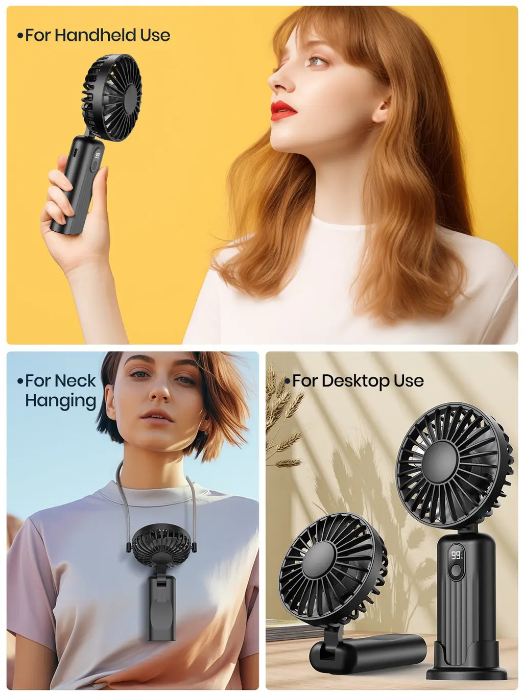 K36 3-in-1 Handheld Fan (5000mAh), view 8