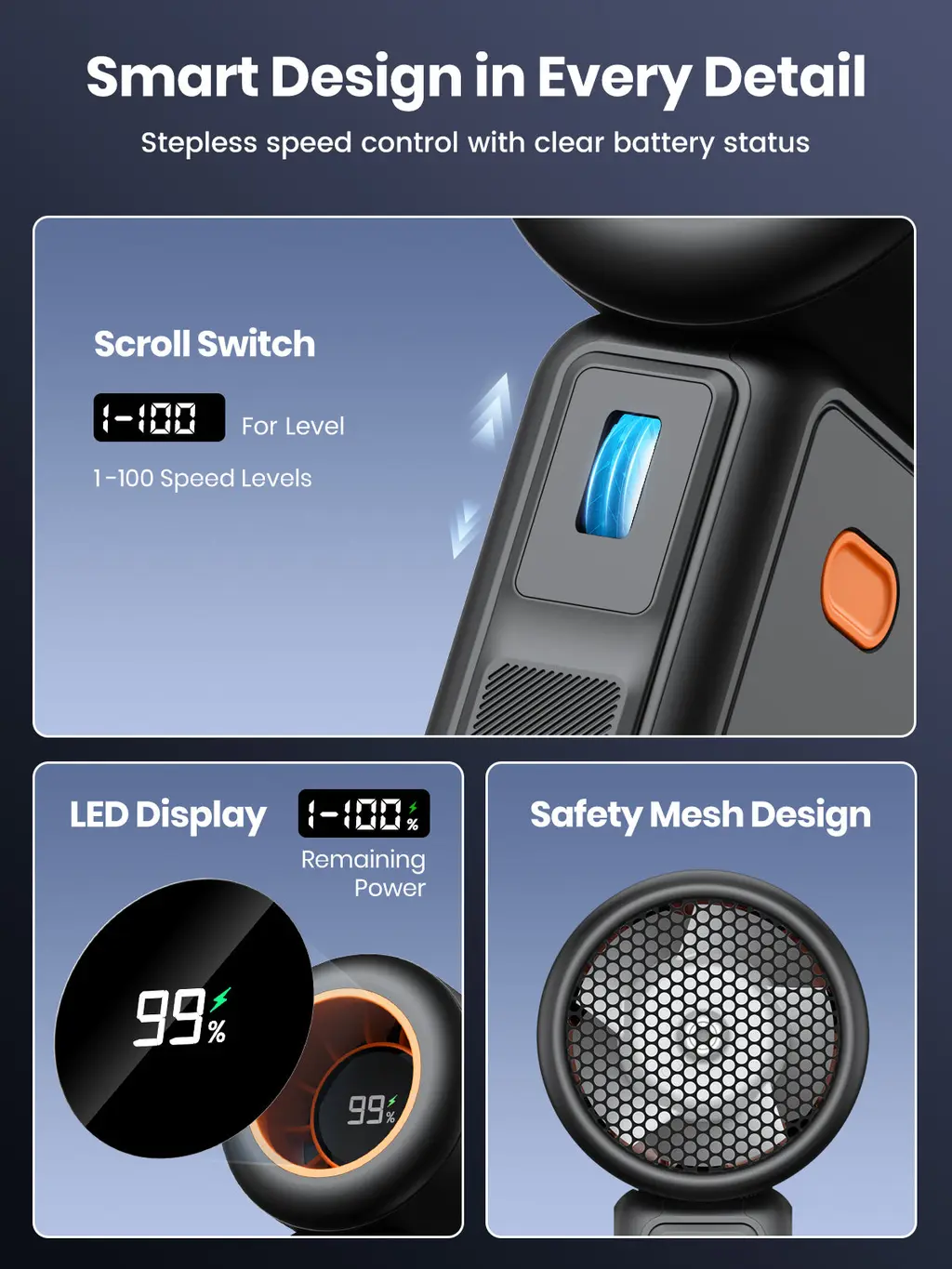 H1 Handheld Fan (5000mAh), view 4