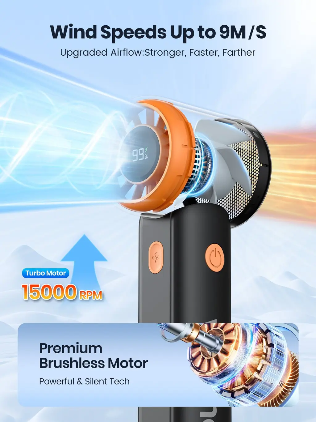 H5 Handheld Fan (5000mAh), view 2