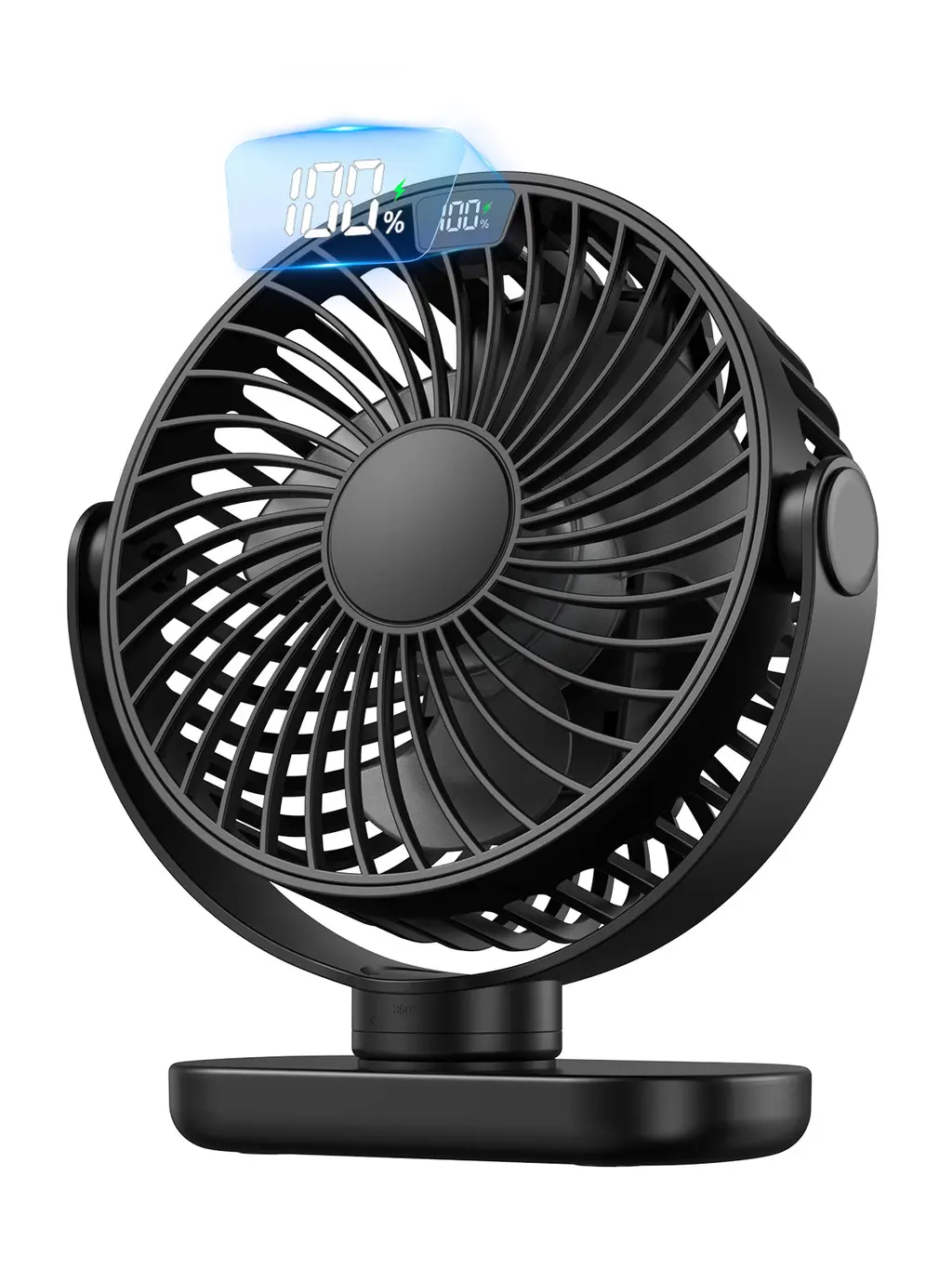 K60C Portable Desk Fan (5000mAh) — product image