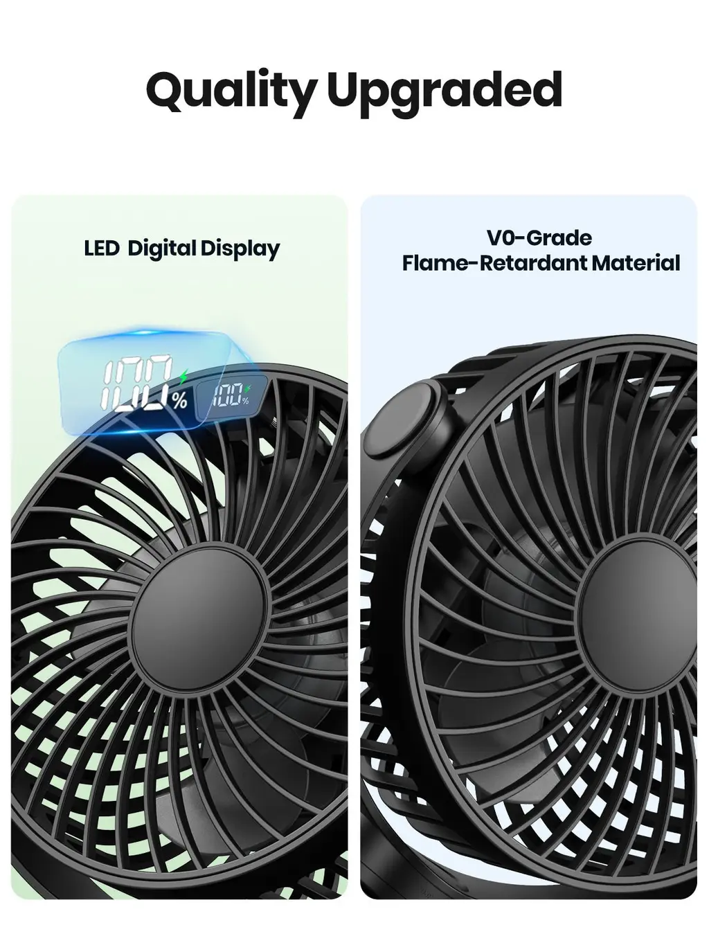 K60C Portable Desk Fan (5000mAh), view 3