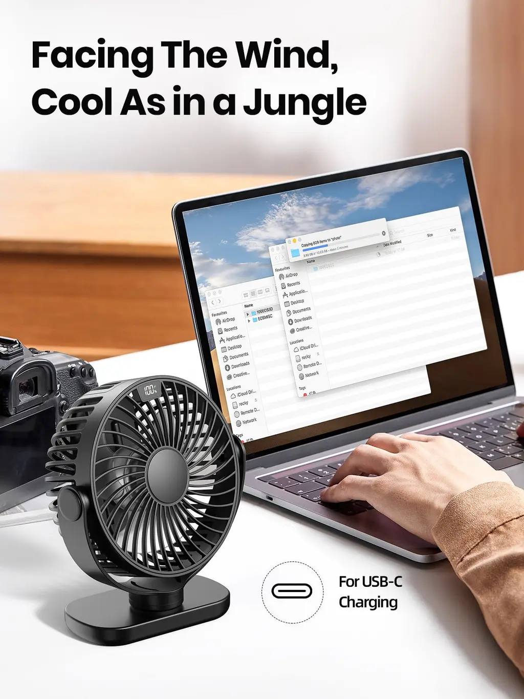 K60C Portable Desk Fan (5000mAh), view 6