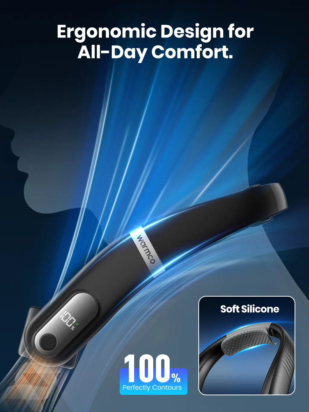 N6 Portable Neck Fan (5000mAh), view 5