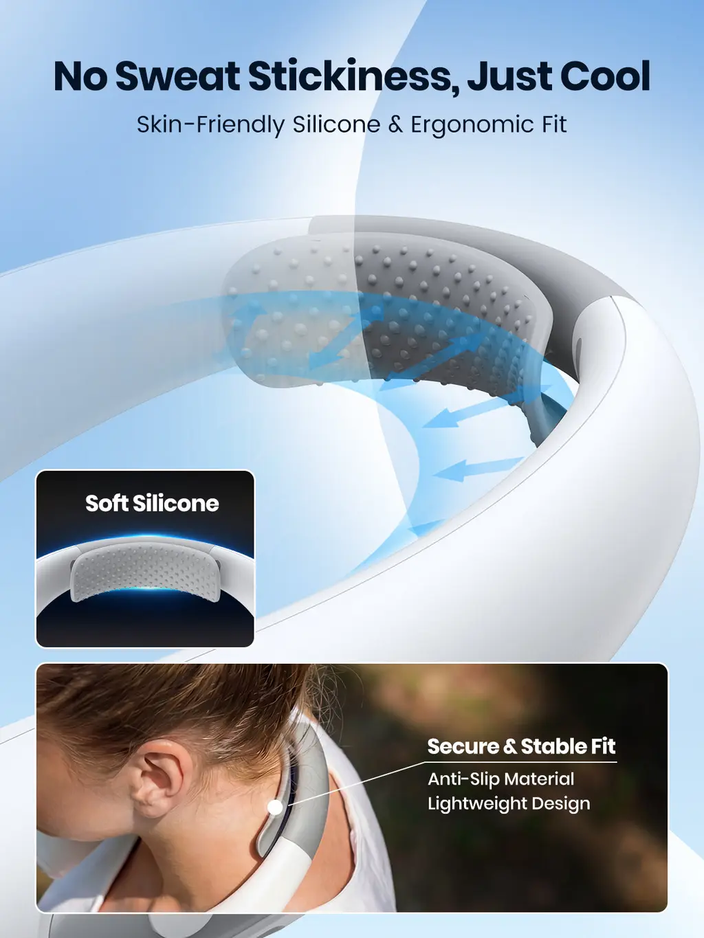 N1 Portable Neck Fan (10000mAh), view 5