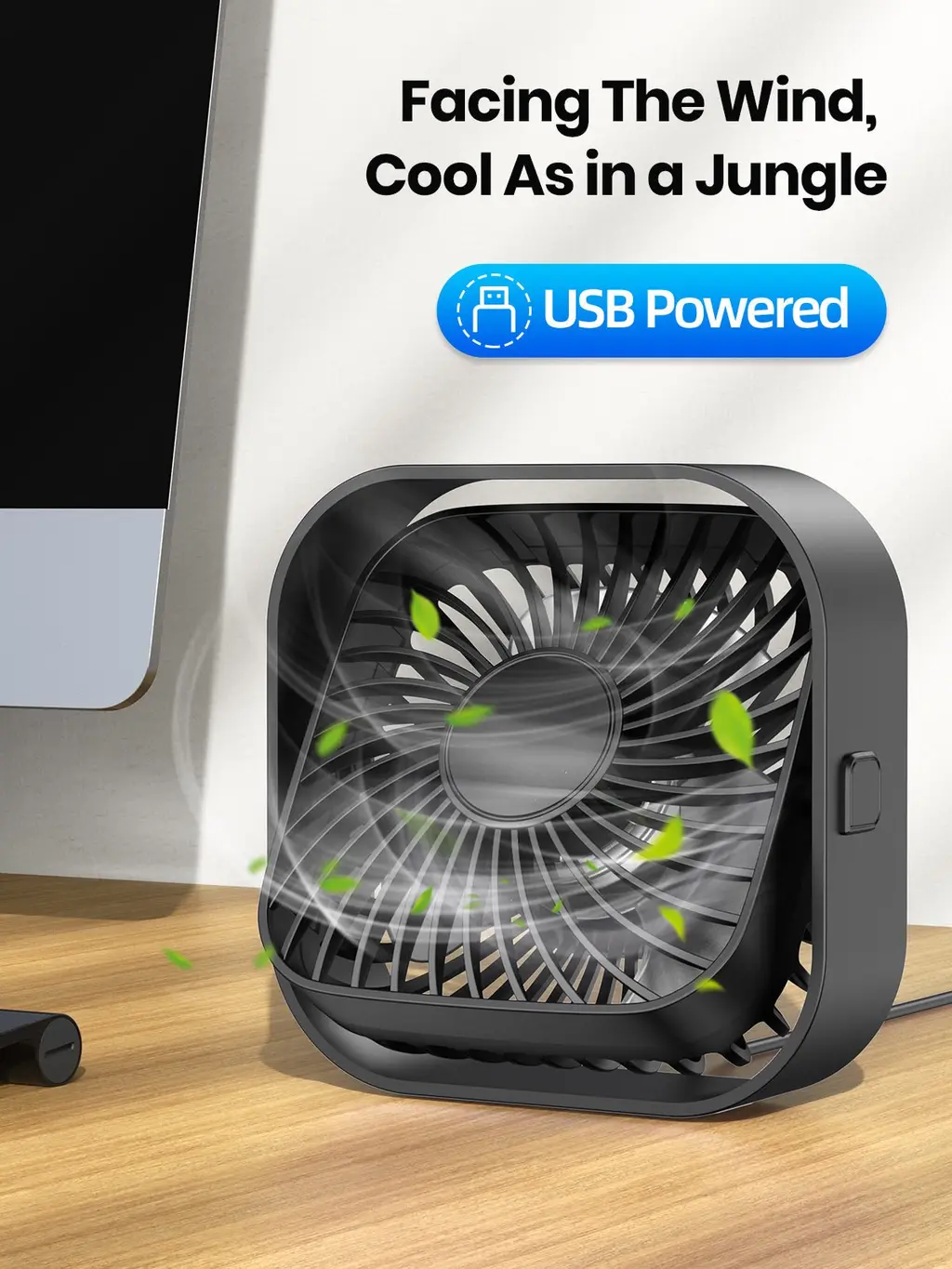 K51 Quiet USB Desk Fan, view 4
