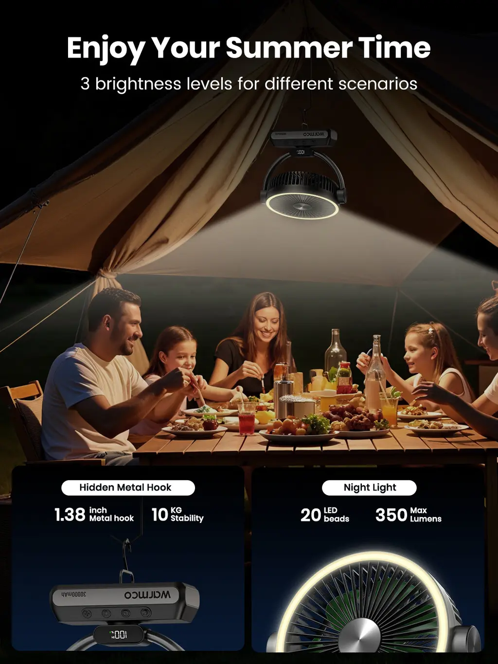DH3 Camping Fan (30000mAh), view 7