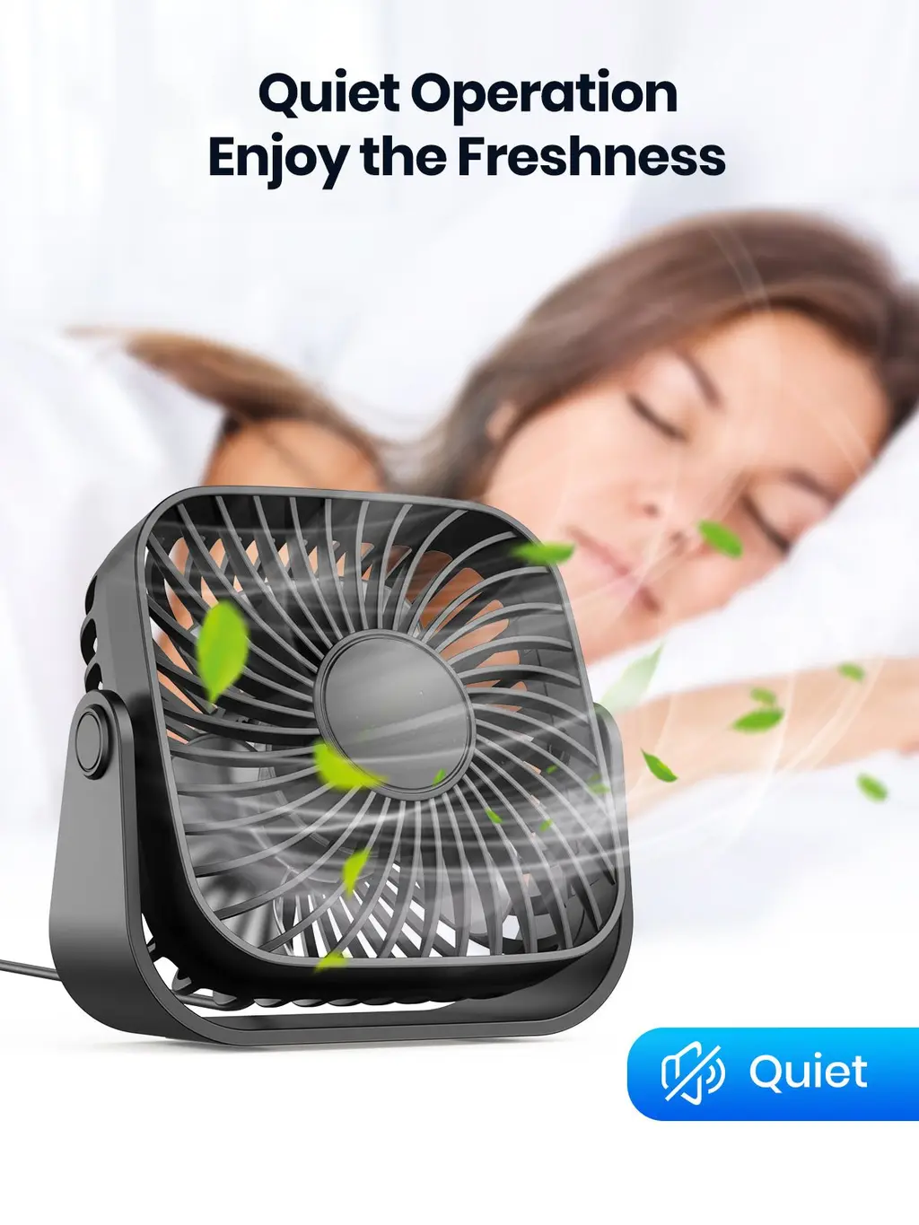 K52 Compact USB Desk Fan, view 5