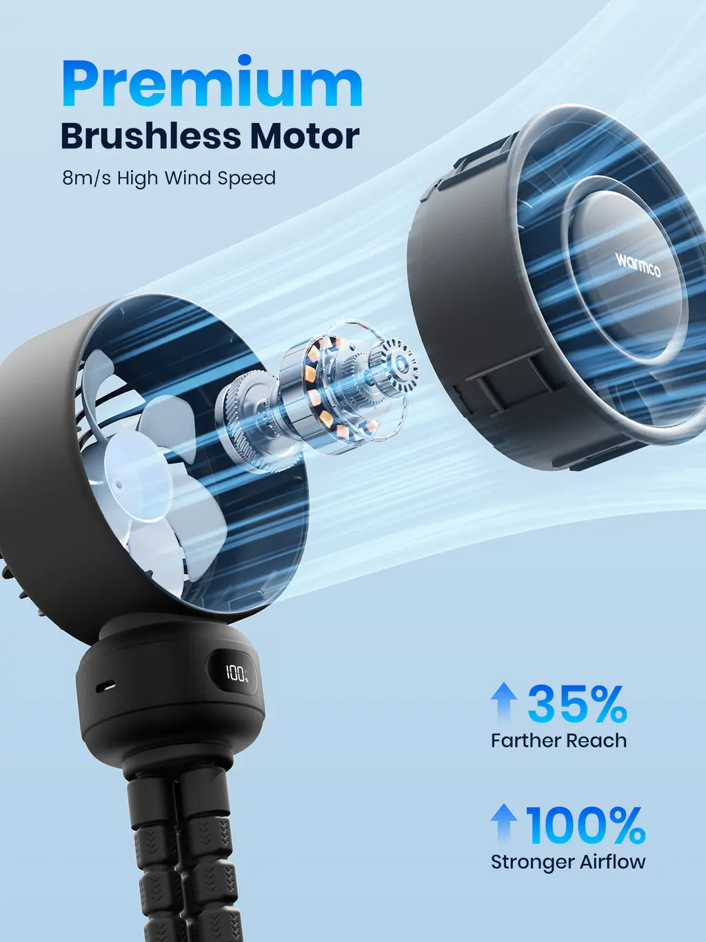 DB1 Stroller Fan (4000mAh), view 2