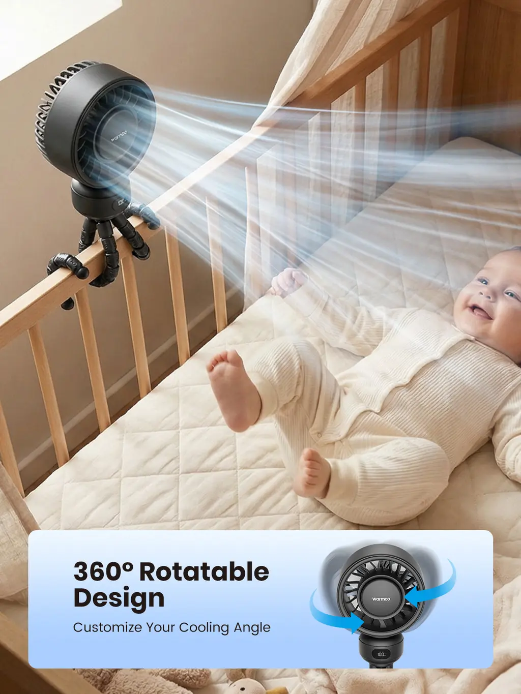 DB1 Stroller Fan (4000mAh), view 5