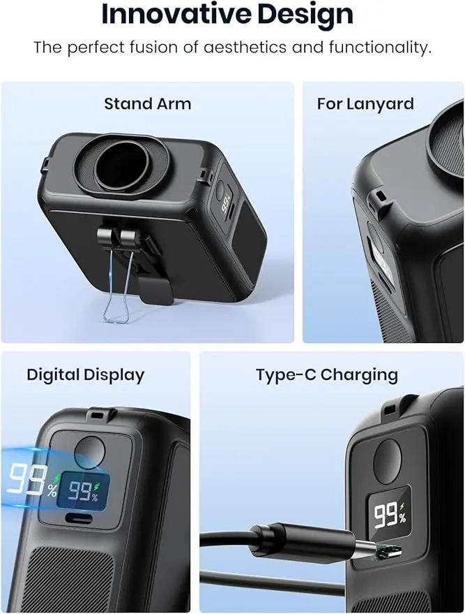 W1 Wearable Waist Fan (10000mAh), view 4
