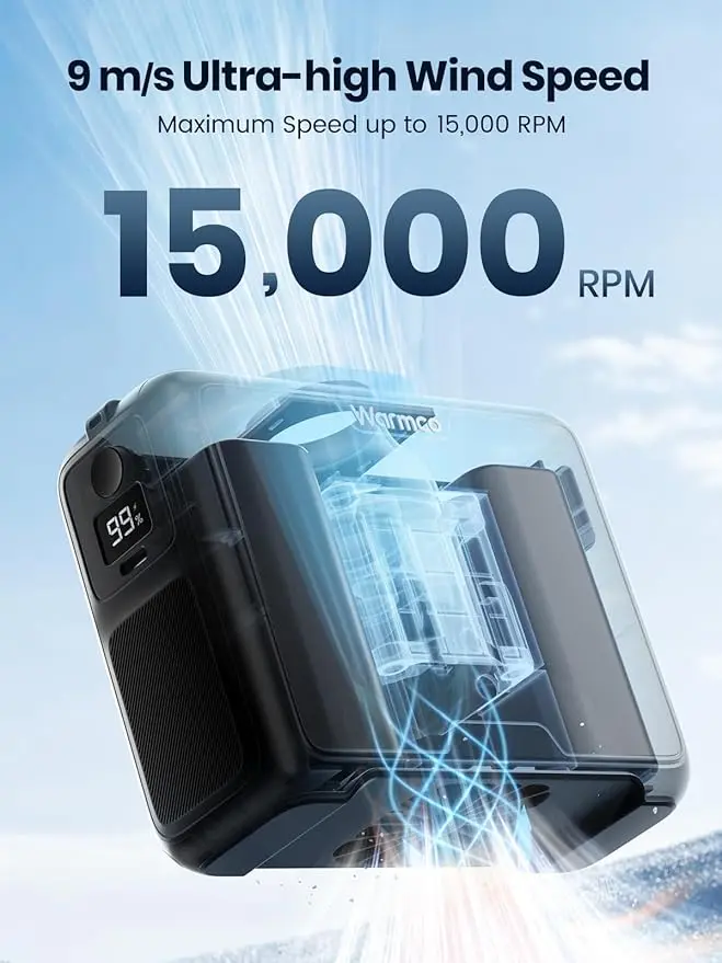 W2 Wearable Waist Fan (20000mAh), view 3