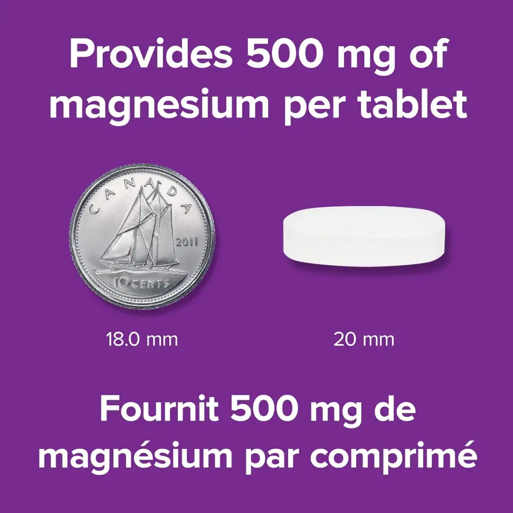 Webber Naturals Magnesium 500 mg 60 Tablets Enhanced Absorption Mineral Supports Bone and — 500 mg