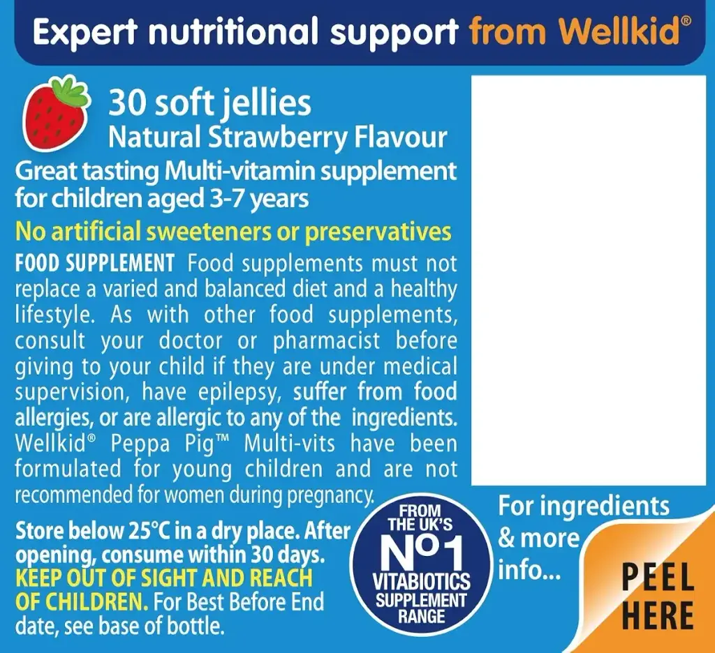 Wellkid Peppa Pig Chewable Gummy Vitamins by Vitabiotics - UK's No. 1 Vitamin Company. — Vitamins
