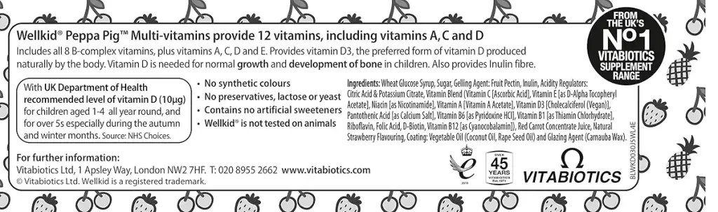 Wellkid Peppa Pig Chewable Gummy Vitamins by Vitabiotics - UK's No. 1 Vitamin Company. — Gummies