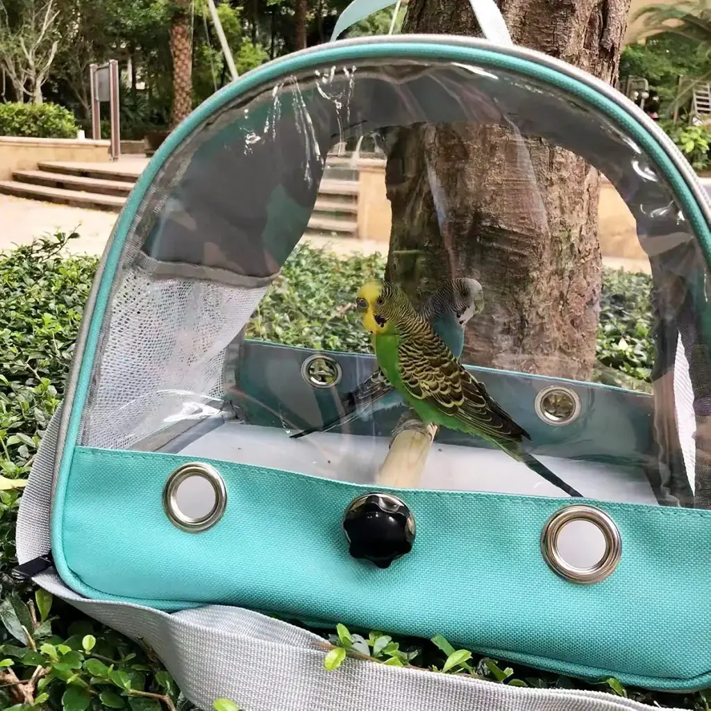 Wildox Bird Carrier Travel Cage Parrot,Portable Pet Bird Parrot green — Pet
