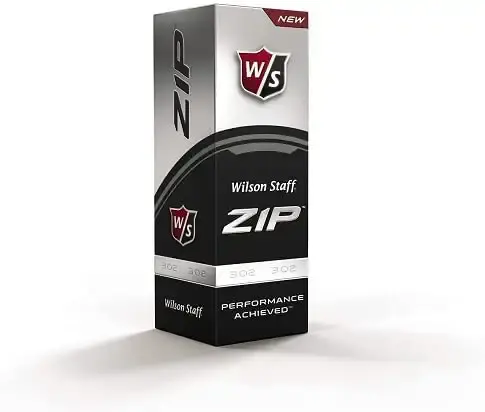 Wilson Staff Zip Golf Balls (Pack of 24) 2 Count (Pack of 1) White — Golf