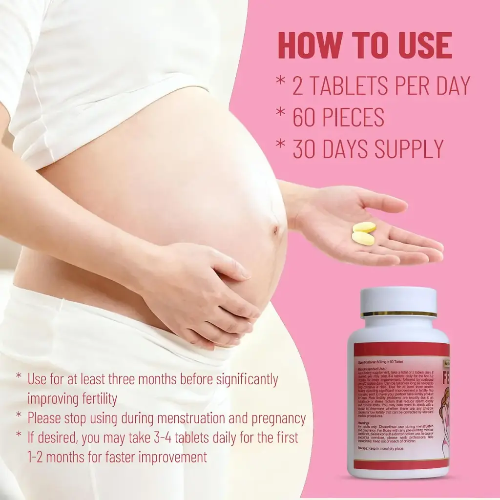 Wins Town Fertility Tablets for Women Female Prenatal Vitamin Supplements Support — Vitamins