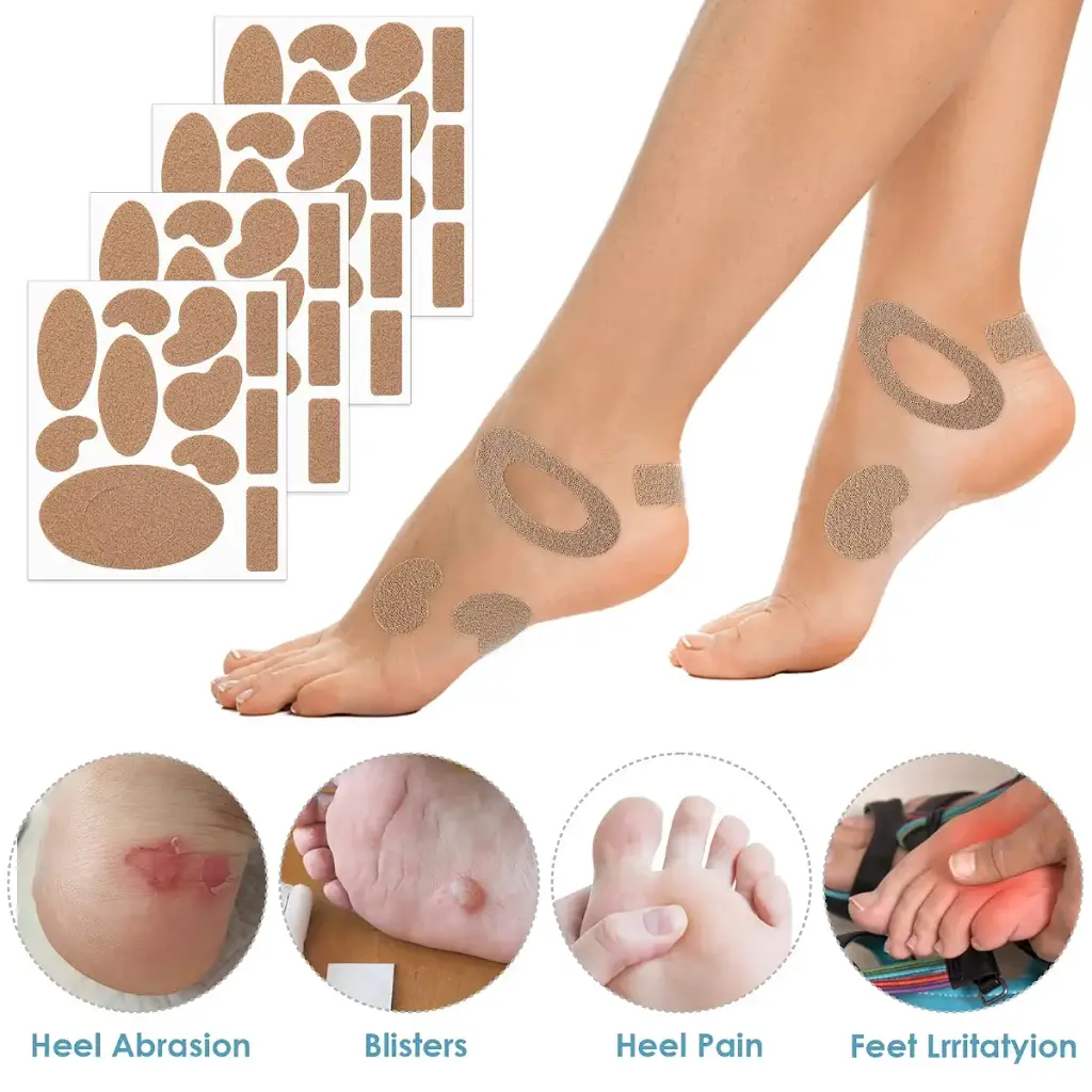 WLLHYF 10 Sheets Moleskin Tape Flannel Adhesive Pads, Moleskin for Feet Heel Stickers — Body Support
