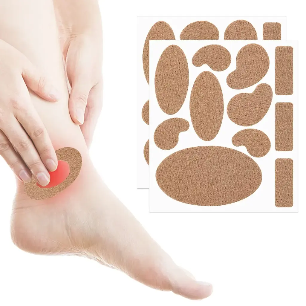 WLLHYF 10 Sheets Moleskin Tape Flannel Adhesive Pads, Moleskin for Feet Heel Stickers — Body Support