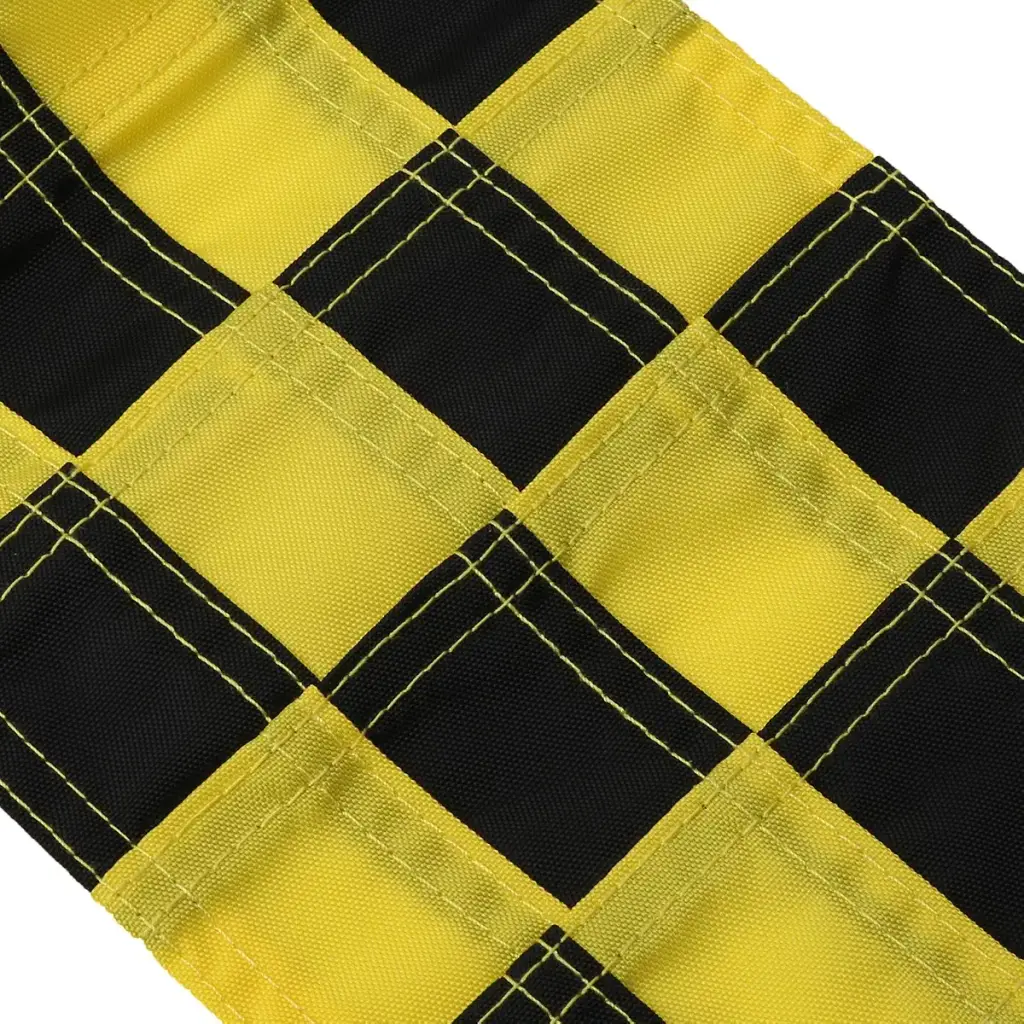 WNSC Golf Flag, Checkered Hole Pole Cup Flags, Nylon for Backyard Outdoor Black,Yellow — WNSC