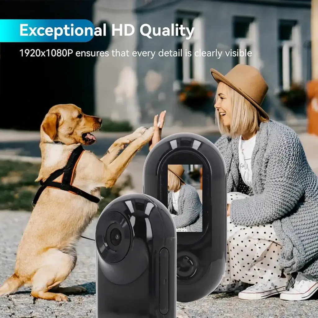 Xiuganpo camera for pets collars Full HD-1220-degree-wide-angle catkamera collar with — Xiuganpo