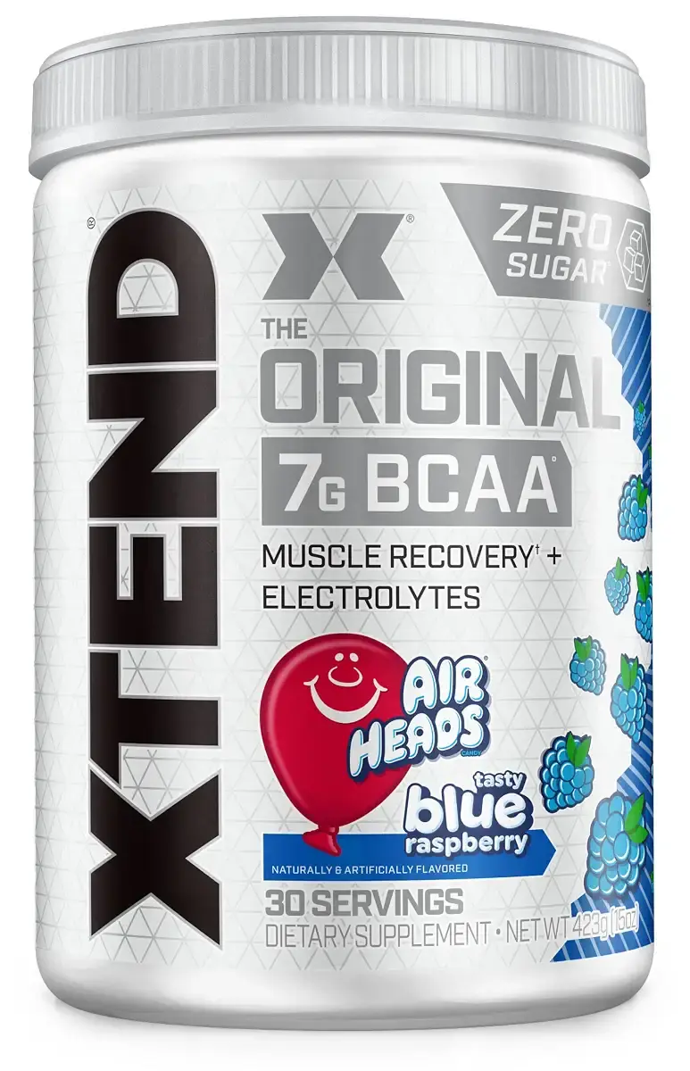 XTEND Original BCAA Powder Airheads Candy Flavor 7g BCAA and 2.5g L-Glutamine Sugar Free Post Workout Muscle Recovery Drink