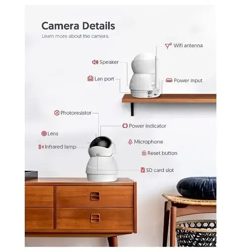 YHBD 2021 Upgraded Pet Camera Smart Pet Monitoring Camera Wi-Fi Camera 1080P Indoor — YHBD