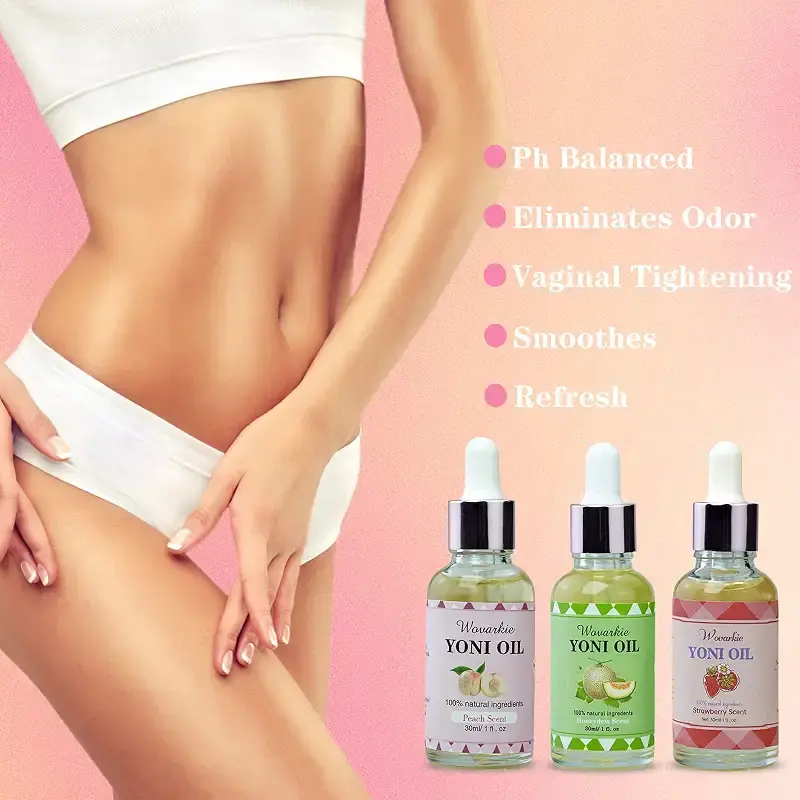 Yoni Essential Oil for Women Set of 3 100% Natural Feminine Oil Intimate Deodorant for — Wovarkie