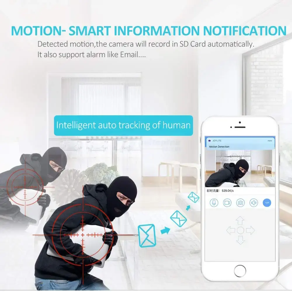 YunSye WLAN home camera pet camera baby/dog/cat/pet camera with app security camera for — Pet