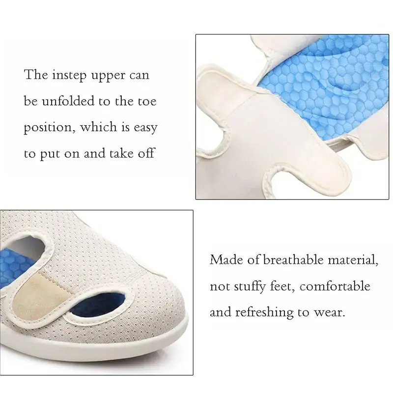 Yytcsjz Men's Diabetic Shoes Comfort Elderly Footwear Cozy Arthritis Edema House Shoes — Body Support