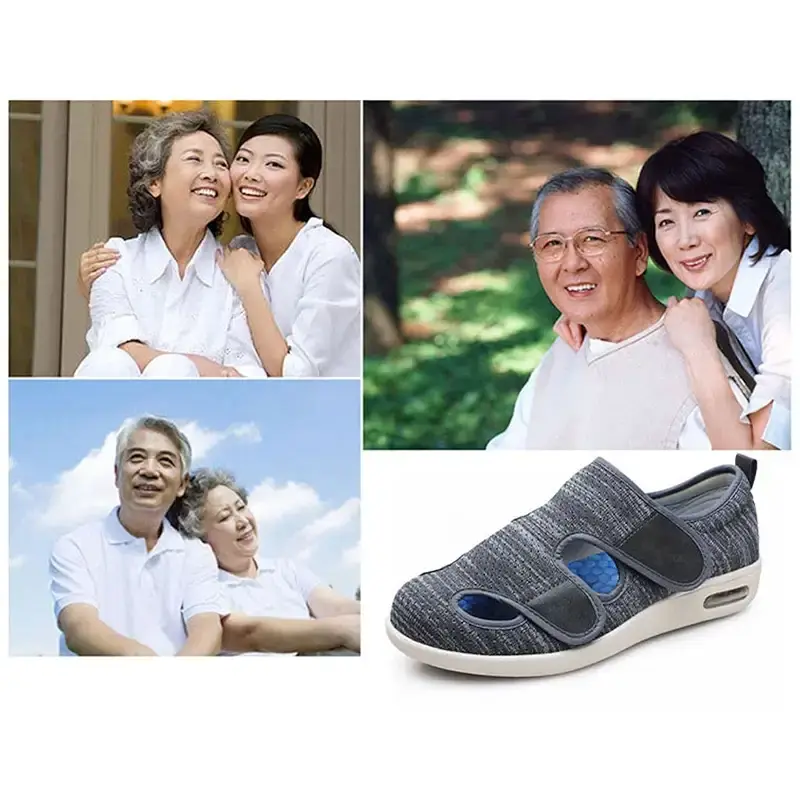 Yytcsjz Men's Diabetic Shoes Comfort Elderly Footwear Cozy Arthritis Edema House Shoes — Body Support