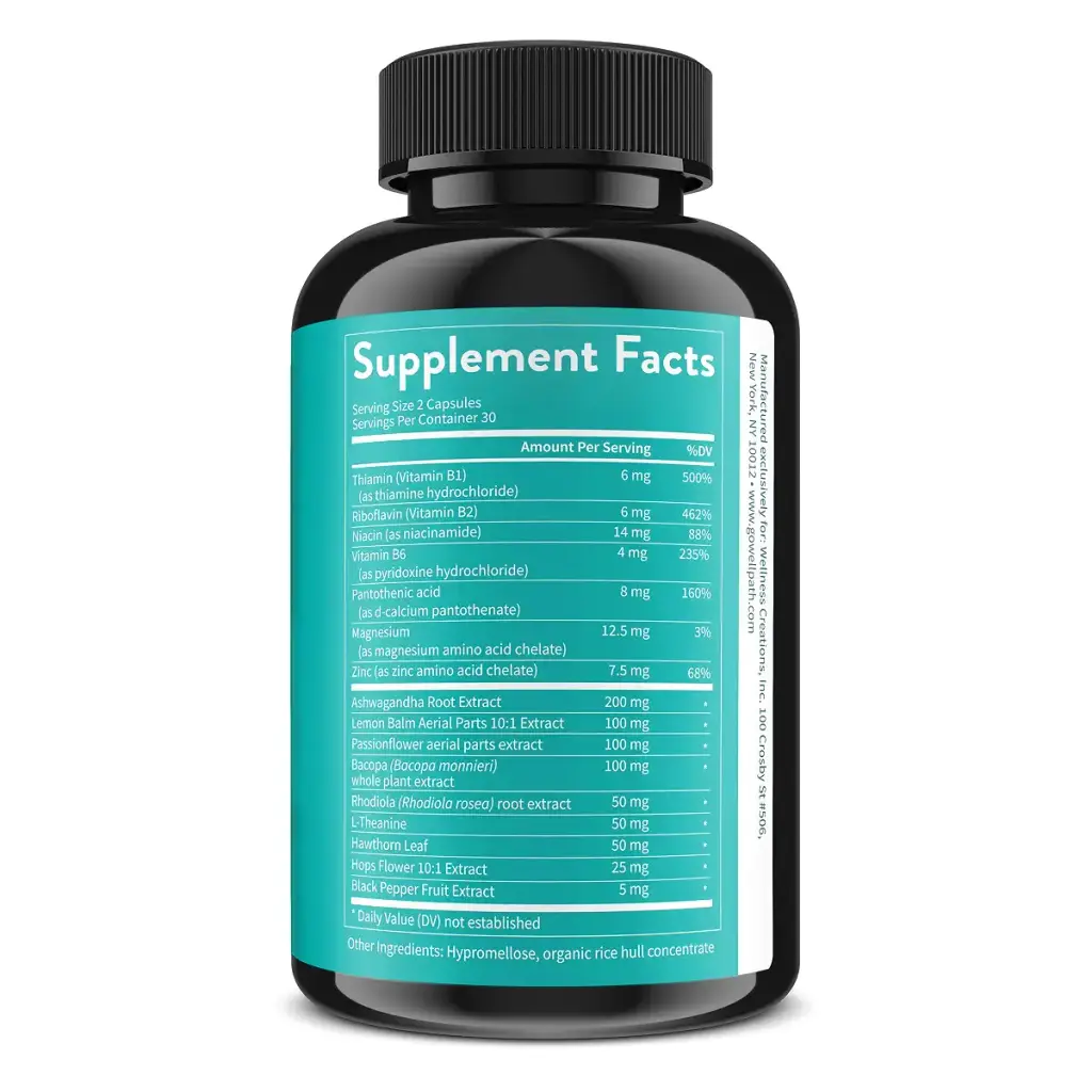 Zen Anxiety and Stress Relief Supplement - Premium Herbal Formula Supporting Calm Mood — Vitamins