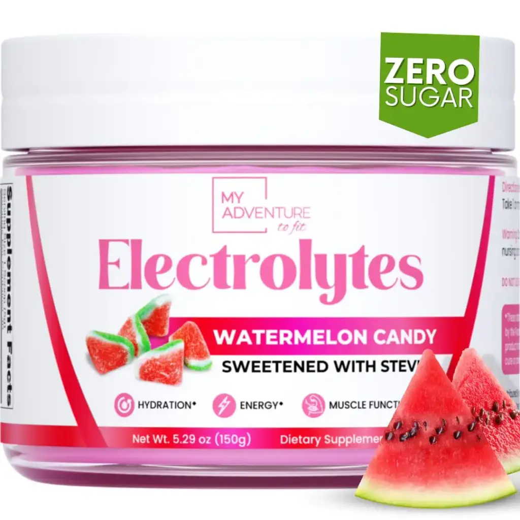 Zero Sugar - Watermelon Candy Electrolytes Powder - Refreshing Hydration - Caffeine Free Energy with All Natural Ingredients - Vegan Keto and Paleo - Sugar Free Electrolytes Drink Mix - 30 Servings 30 Servings (Pack of 1)