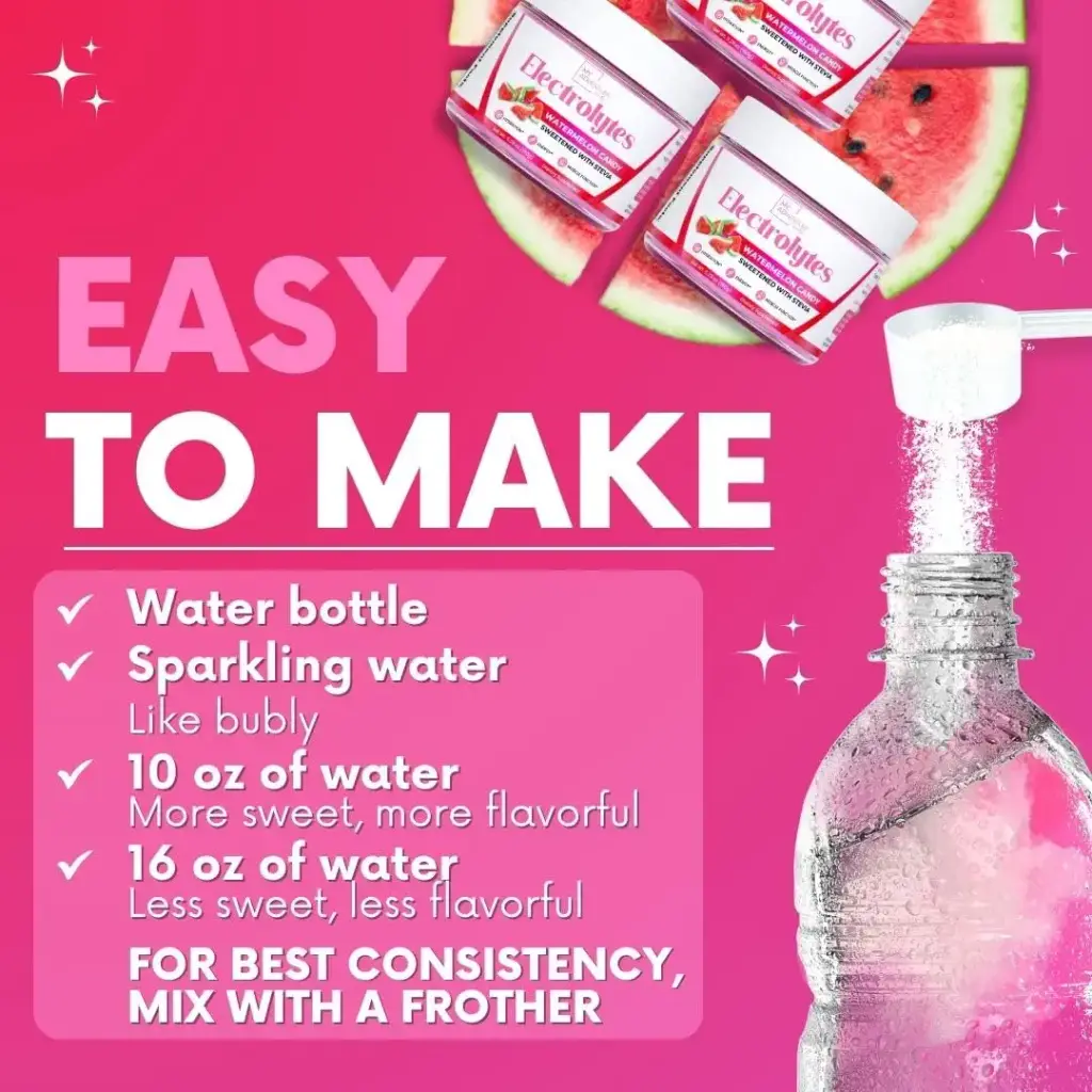 Zero Sugar - Watermelon Candy Electrolytes Powder - Refreshing Hydration - Caffeine Free — Watermelon
