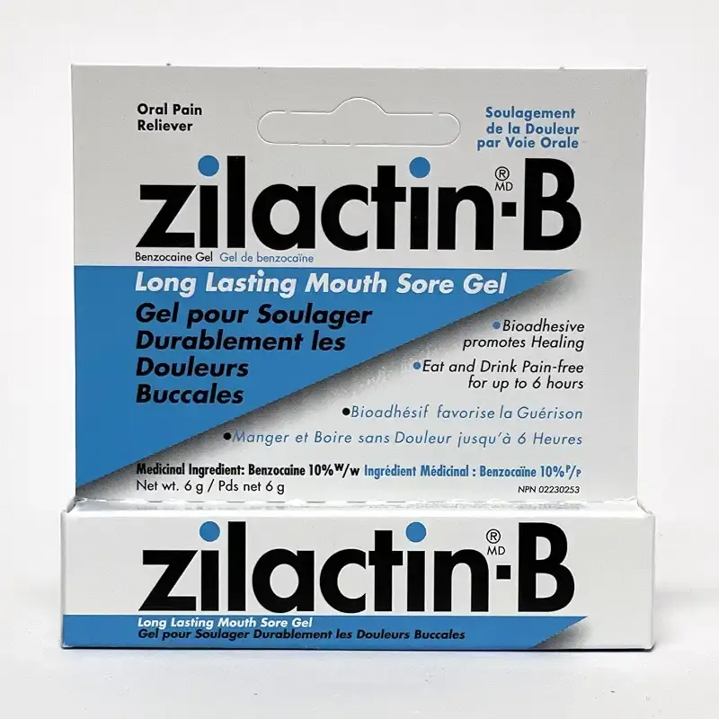 Zilactin-B Mouth Sore Gel 6g — 6 g